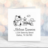 招き猫日本のの住所 セルフインキングスタンプ