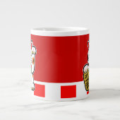 招き猫日本の招き ジャンボコーヒーマグカップ (正面)