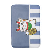 招き猫日本の招き バスマット (正面縦)