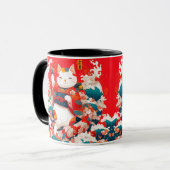 招き猫日本の招き マグカップ (正面左)