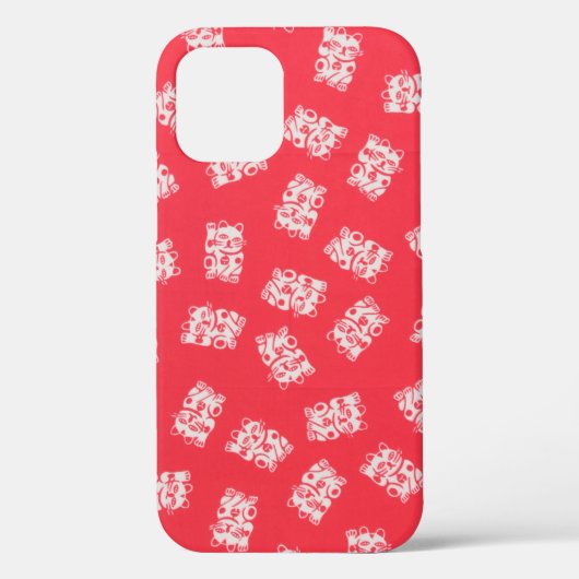 招き猫（まねきねこ）日本のデザイン Case-Mate iPhoneケース (裏面)