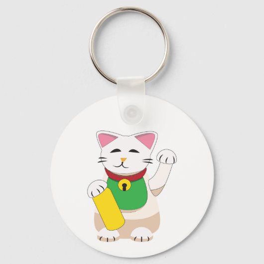 招き猫 キーホルダー (正面)