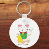 招き猫 キーホルダー (正面)