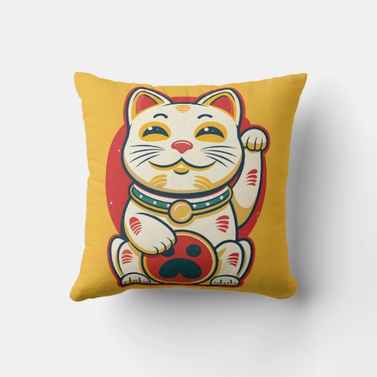 招き猫 クッション (裏面)