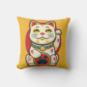 招き猫 クッション (正面)