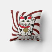 招き猫 クッション (裏面)