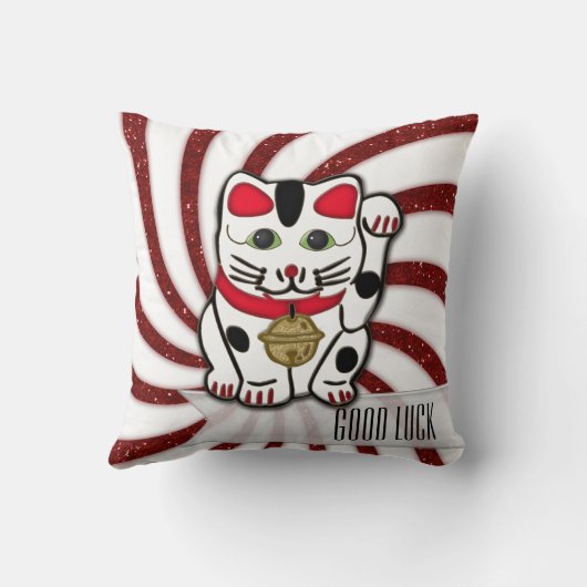 招き猫 クッション (裏面)