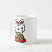招き猫 コーヒーマグカップ (正面左)