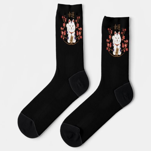 招き猫 ソックス (左)