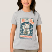 招き猫 トライブレンドTシャツ (正面)