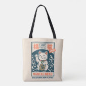 招き猫 トートバッグ (裏面)