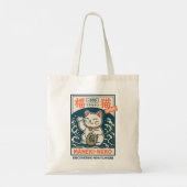 招き猫 トートバッグ (裏面)
