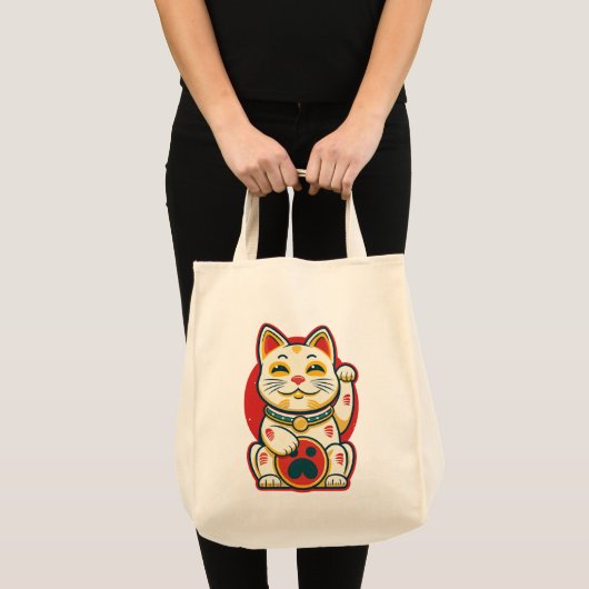 招き猫 トートバッグ (正面(商品))