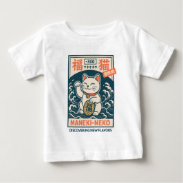 招き猫 ベビーTシャツ