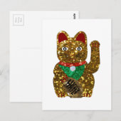 招き猫 ポストカード (正面/裏面)