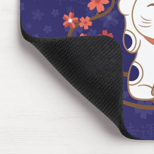 招き猫 マウスパッド (コーナー)