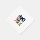 招き猫 マネキネコ - 縁起の良い日本の猫 スタンダードカクテルナプキン (角)