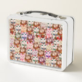 招き猫 メタルランチボックス (裏面)