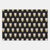 招き猫 ラッピングペーパーシート (正面)