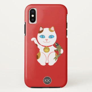 招き猫 iPhone X ケース