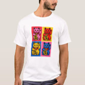招き猫 Tシャツ (正面)