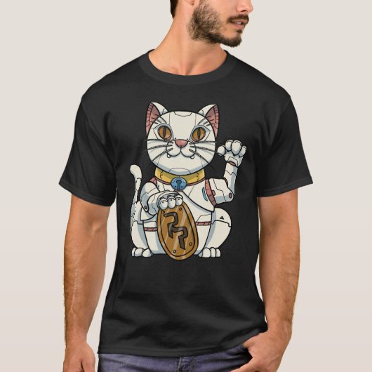招き猫 Tシャツ (正面)