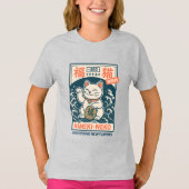 招き猫 Tシャツ (正面)