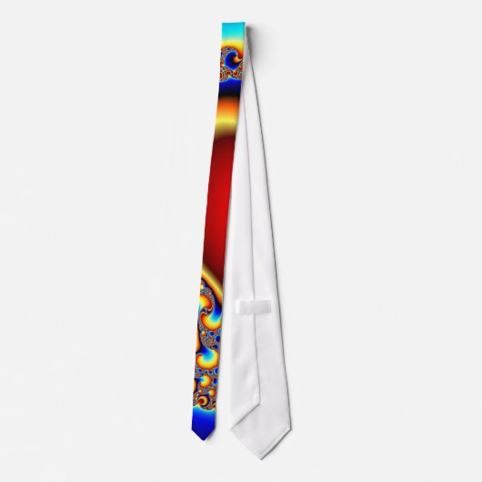 招くこと-フラクタル ネクタイ (裏面)