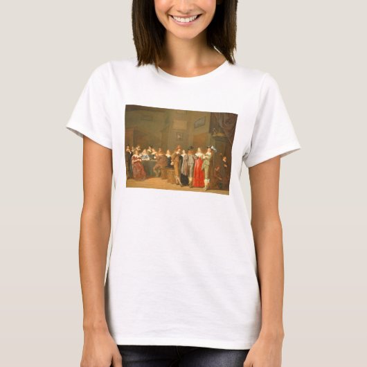 招く場面1644年(キャンバスの油) Tシャツ (正面)