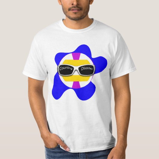 招く災害のチームワイシャツ Tシャツ (正面)