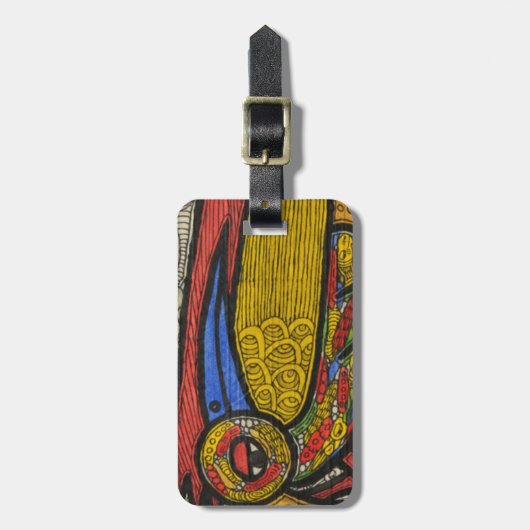 招く鳥 ラゲッジタグ (正面縦)