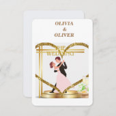 招エレガント待 サンキューカード (正面/裏面)