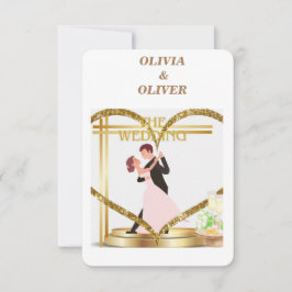 招エレガント待 サンキューカード