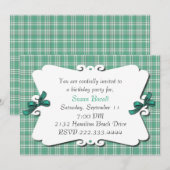 招待かわいらし状 招待状 (正面/裏面)