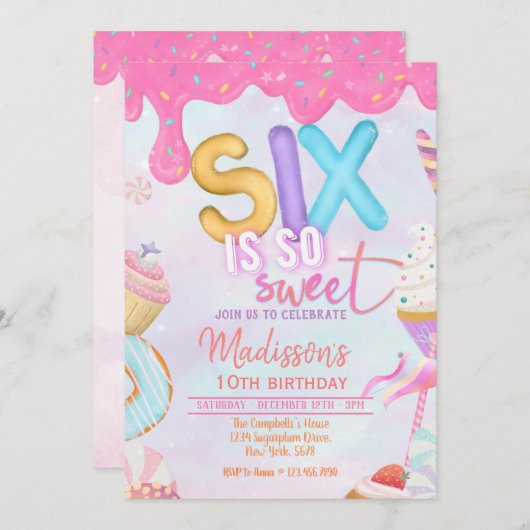 招待されて嬉しい 招待状 (正面/裏面)