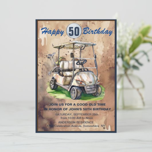 招待されましたから「ファイフティー」ゴルフパーティー! 招待状 (スタンド正面)