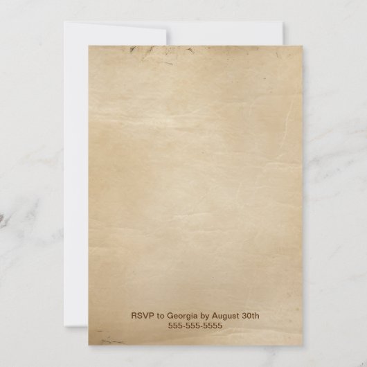 招待されましたから「ファイフティー」ゴルフパーティー! 招待状 (裏面)