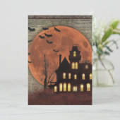 招待されましたに背筋が寒いハローウィンパーティ サンキューカード (スタンド正面)