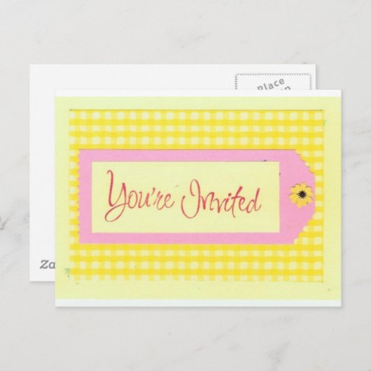 招待されましたはがき インビテーションポストカード (正面/裏面)