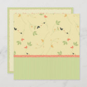 招待されましたをシャワーテンプレートに 招待状 (正面/裏面)