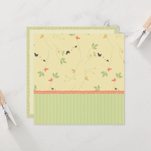 招待されましたをシャワーテンプレートに 招待状 (正面/裏面インサイチュ)