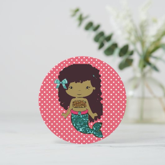 招待されましたをマーメイドパーティの招待状へ 招待状 (スタンド正面)