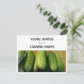 招待されましたを缶詰パーティーに！ ポストカード (スタンド正面)