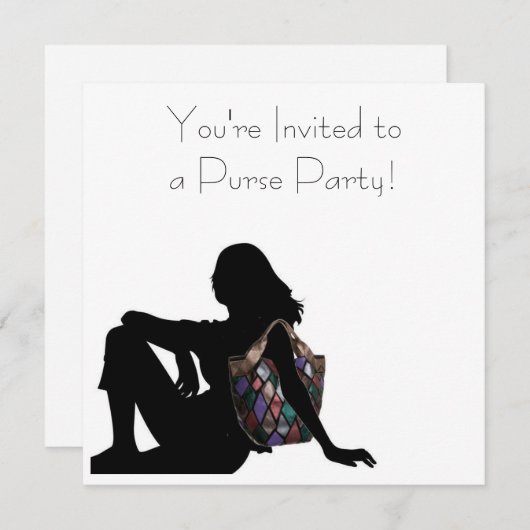 招待されましたを財布パーティーへ！ 招待状 (正面/裏面)