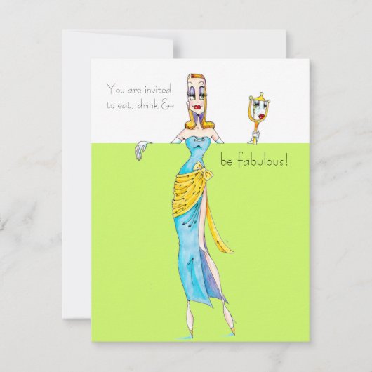 招待されましたを食べ飲んで素晴らしい! 招待状 (正面)