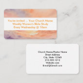 招待されましたウィメンズバイブル勉強抽象芸術スカイ 名刺 (正面/裏面)