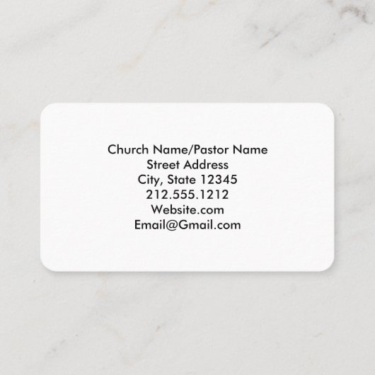 招待されましたウィメンズバイブル勉強抽象芸術スカイ 名刺 (裏面)