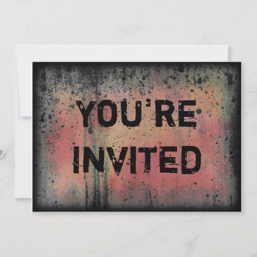 招待されましたカラフルハローウィンパーティ 招待状 (正面)