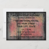 招待されましたカラフルハローウィンパーティ 招待状 (裏面)