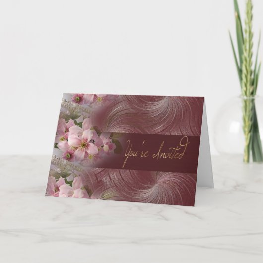 招待されましたカード 招待状 (正面)